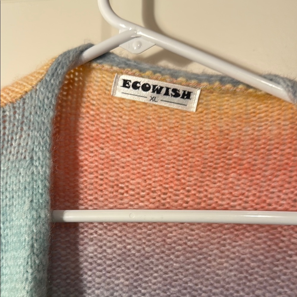 Pastel Gradient Women's Cardigan - Picture 2 of 6